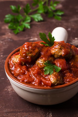 Traditional spicy meatballs