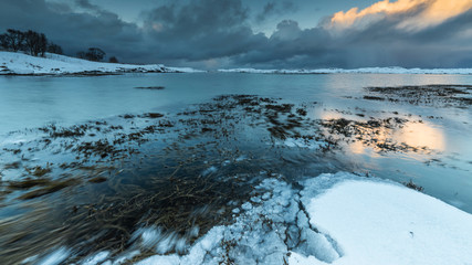 Eisschollen in Norwegen
