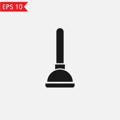 Plunger icon Vector.