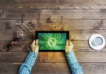 Concept of social communication and networking with media user interface