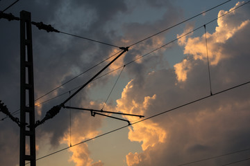 Strom Oberleitung