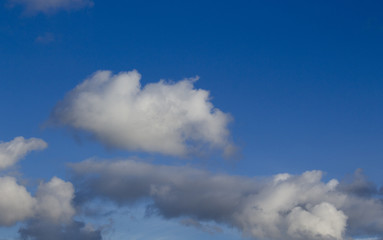 Blue sky with white clouds