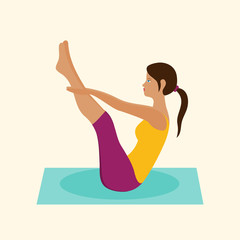 illustration yoga