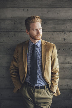 Portrait of Ginger Businessman