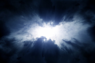 Cloudscape with Ray of Light