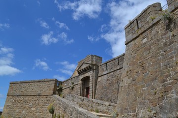 Fototapeta na wymiar The old fort of Sain-Malo, Brittany, France