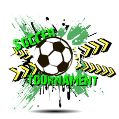 Background abstract soccer ball from blots