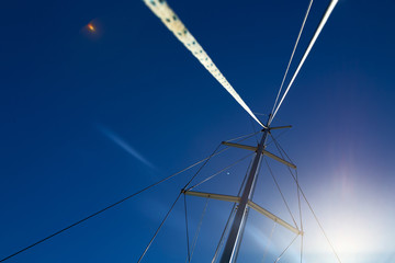 the concept of navigation   with  sail tree