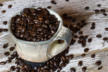 Coffee Beans in Mug