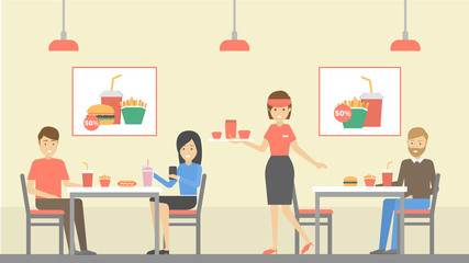 Fast food restaurant.