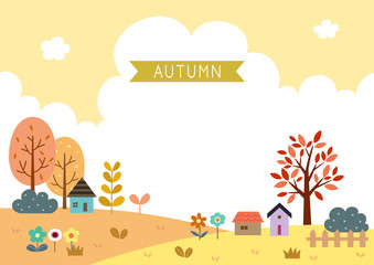 Obraz na płótnie Canvas Autumn rural landscape