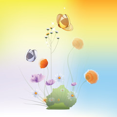 rainbow flower fantasy