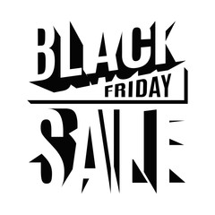 Black Friday holiday 3d lettering banner