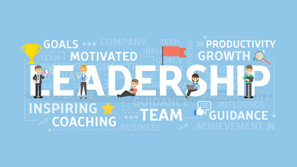 Obraz premium Leadership concept illustration.