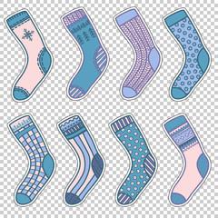 set of Christmas socks