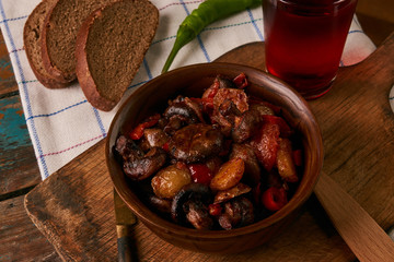 Roasted low-calories vegetable salad