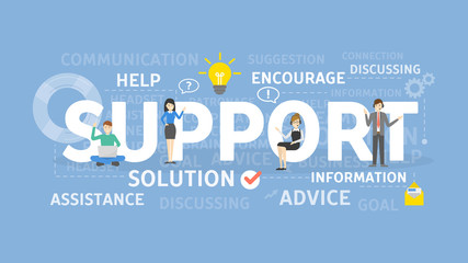 Support concept illustration.