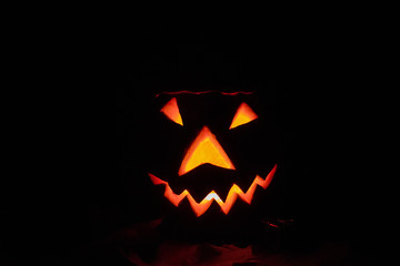 Halloween pumpkin head jack lantern