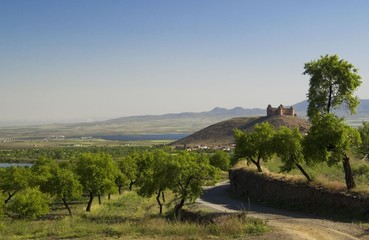 Fototapeta na wymiar Castle of Calahorra in Andalusia, Spain