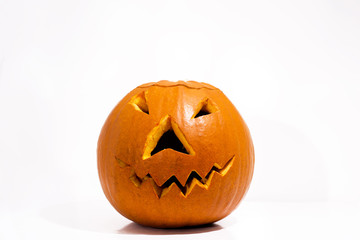 Halloween pumpkin head jack lantern