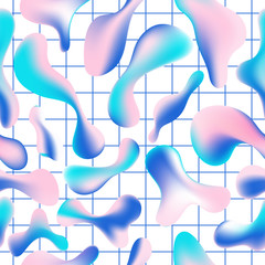 Fluid color seamless pattern modern 