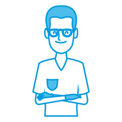 Dentist cartoon isolated icon vector illustration graphic design