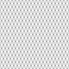 Fototapeta premium Geometric black and white grid. Seamless fine abstract pattern. Modern background