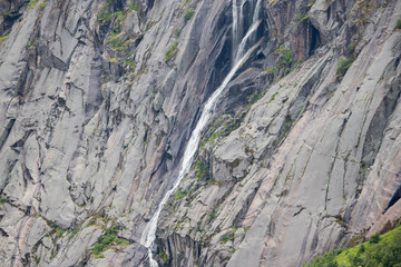 Small waterfall in Vesteralen district in Nordland county, Norway.