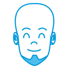 Man face cartoon icon vector illustration graphic design