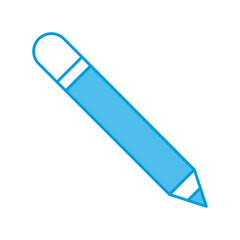 Wooden pencil isolated icon vector illustration graphic design