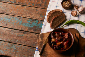 Healthy vegetarian food roasted vegetables