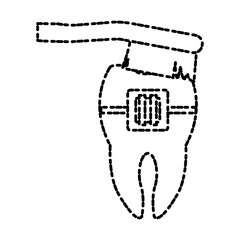 Tooths and dental care icon vector illustration graphic design