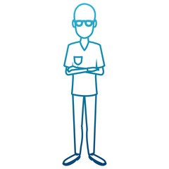 Dentist cartoon isolated icon vector illustration graphic design