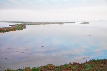 Rosolina, Veneto, Italy: lagoon in the nature reserve Po Delta Park