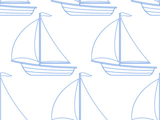 Sailing boat pattern