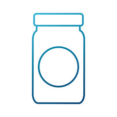Medicine bottle blank icon vector illustration graphic design