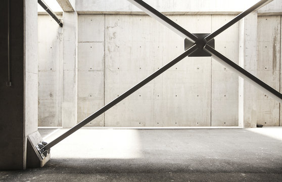 concrete parking lot
