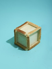 Würfel aus Toastbrot