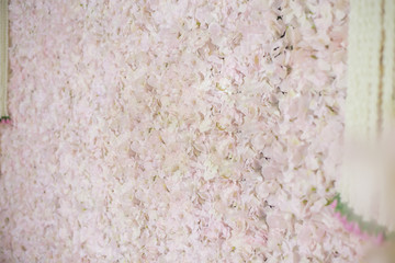 wedding backdrop with flower and wedding decoration.