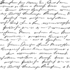 Seamless background pattern. Imitation of a abstract vintage lettering. Unreadable text.