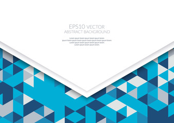 Abstract background in isometric style. The illusion of a three-dimensional image. A sheet of paper.