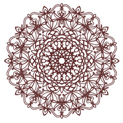 Round pattern, Circular ornament, design element, Vector