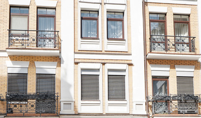 Building with different windows