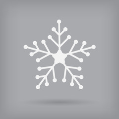 snowflake icon- vector illustration