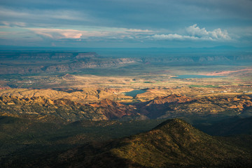 Southern Utah landscape from above