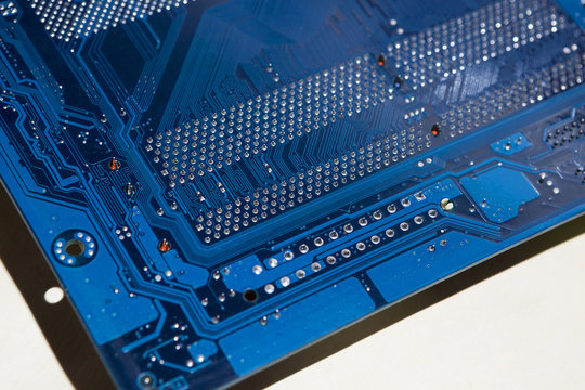 Electronic board. The color is blue.