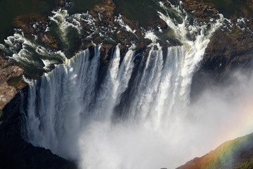 Chutes Victoria vue d'hélicoptère