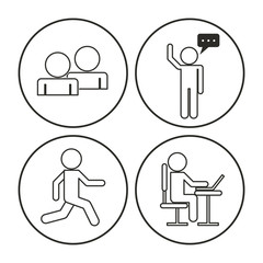 Teamwork icons design icon vector illustration graphic design