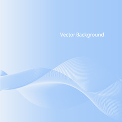 Vector abstract background. Line waves. For business, science, technology design.