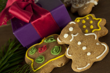 Christmas set - cookies and gift box